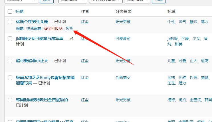 WordPress后台查看站点首页管理员资料在新窗口打开方法
