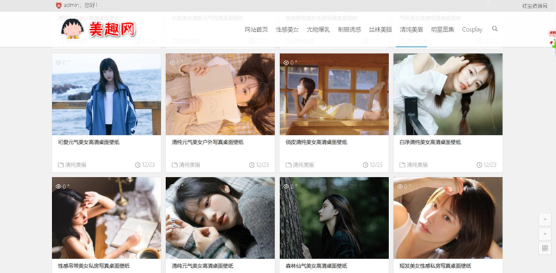 WordPress知更鸟MM图片采集站源码 自带采集规则