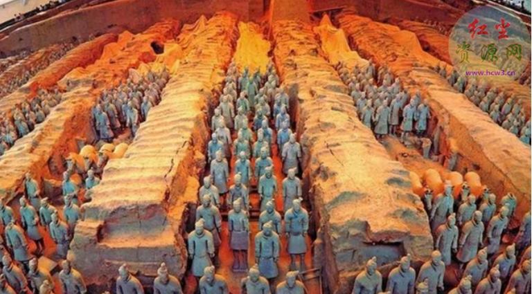 秦始皇陵内部浇灌多少水银 看山顶石榴树 (100吨左右)