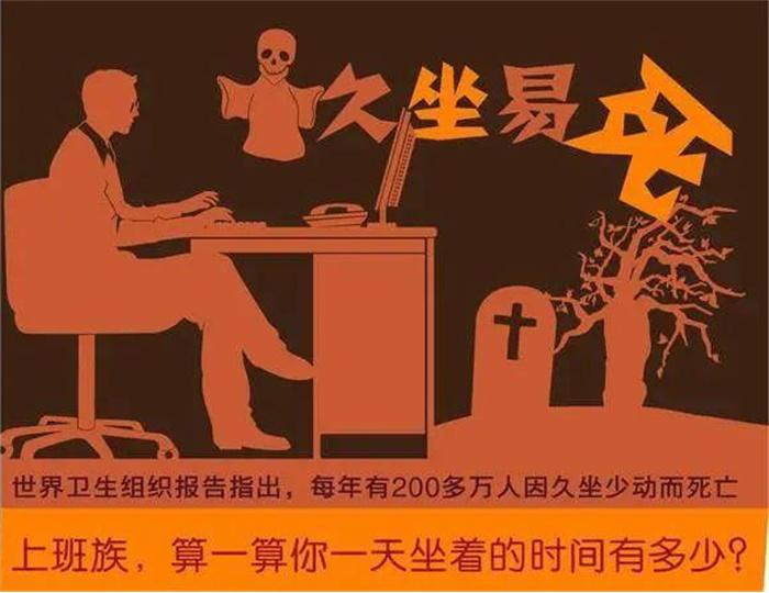 每坐1小时平均寿命缩短22分钟 半小时需要运动一下