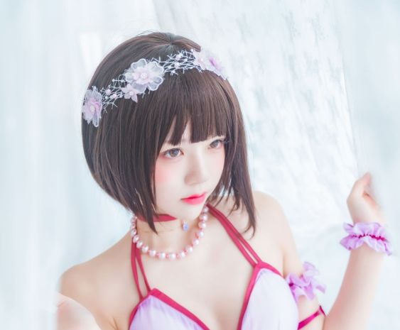 桜桃喵《加藤惠_小睡裙》:一场梦幻的柔软邂逅
