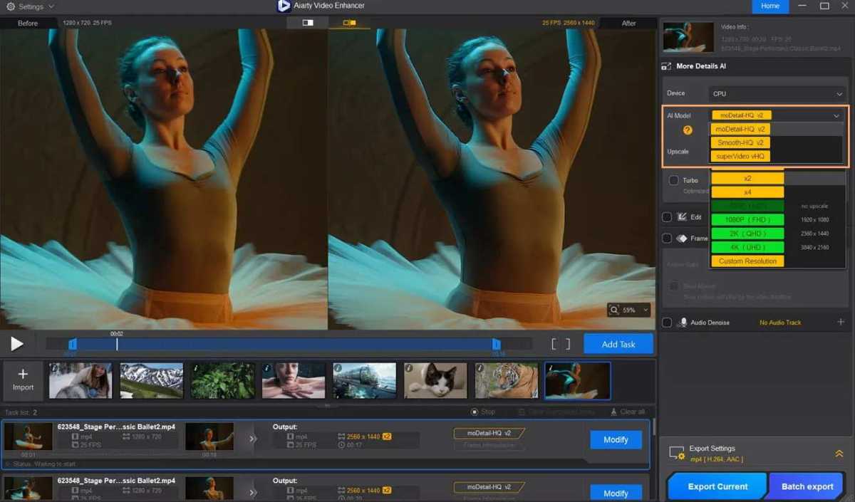 Aiarty Video Enhancer(AI视频增强工具) v3.7 多语绿色便携版