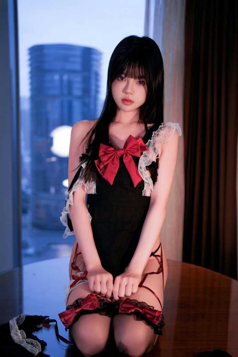 桜桃喵新作《蝴蝶结》：红黑蕾丝与极致纯欲的碰撞，这波安利老司机必入！