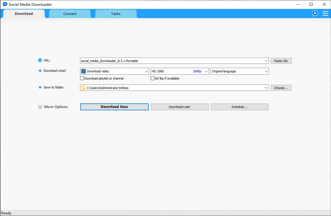 Social Media Downloader v8.5.1 便携版|多平台资源下载工具